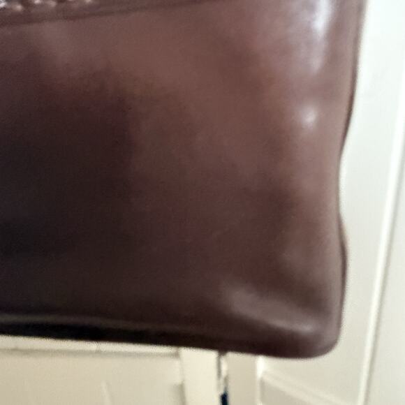 Brighton Brown Leather Basket Weave‎ Design Tote Handbag Purse Vintage - Picture 12 of 13